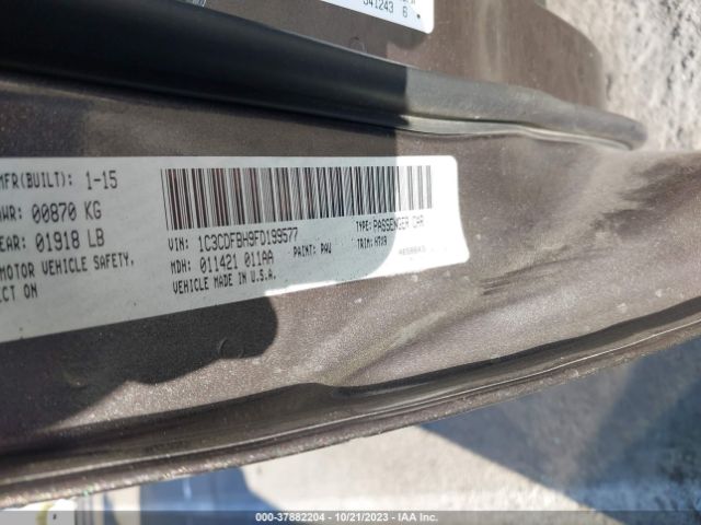 1C3CDFBH9FD199577 Dodge DART SXT