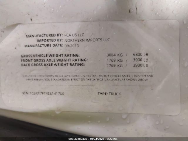 1C6RR7FT4ES141700 RAM 1500 St