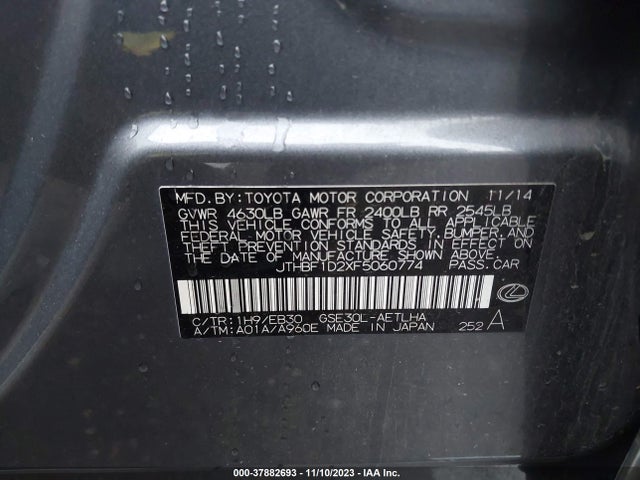 JTHBF1D2XF5060774 Lexus IS 250