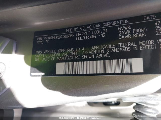 2016 VOLVO V60 YV140MEK2G1306067 Photo 8