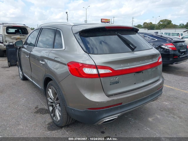 2016 LINCOLN MKX RESERVE VIN: 2LMTJ6LP8GBL40799