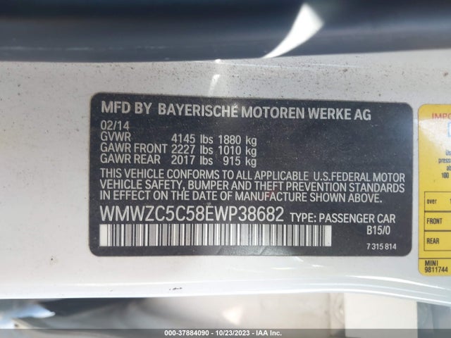 2014 MINI COUNTRYMAN WMWZC5C58EWP38682 Photo 8