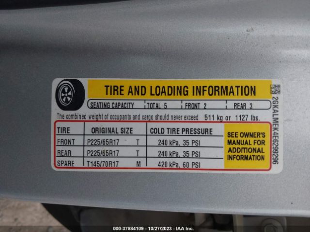 2GKALMEK4E6299296 GMC Terrain Sle