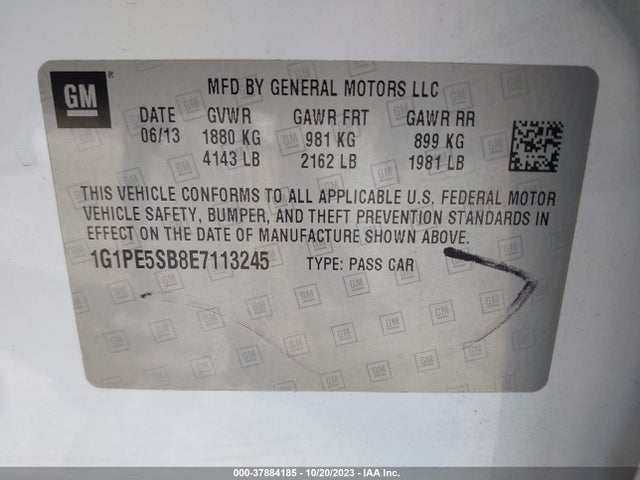 Chevrolet Cruze 2lt 2014 1G1PE5SB8E7113245 Image 9