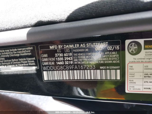2015 MERCEDES-BENZ S 550 WDDUG8CB9FA167233 Photo 8