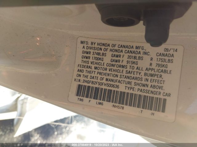 2HGFB2F50FH500636 Honda Civic Sedan Lx