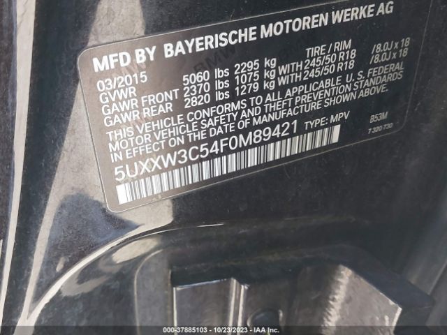 5UXXW3C54F0M89421 BMW X4 Xdrive28i