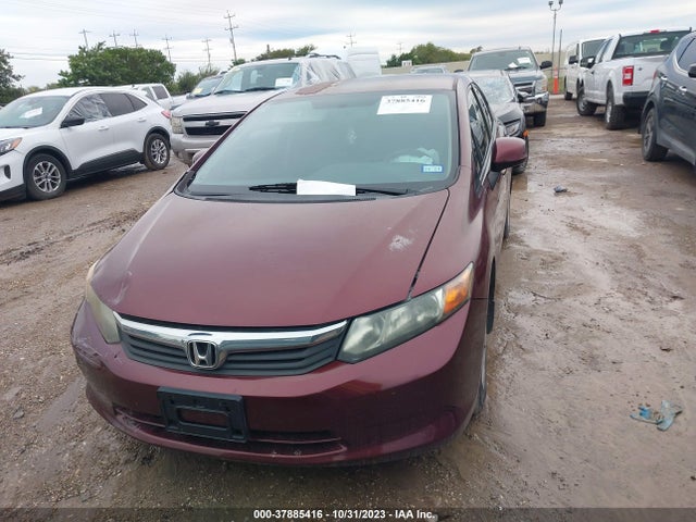 2012 HONDA CIVIC LX VIN: 2HGFB2F55CH596324