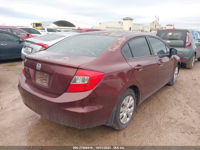 2012 HONDA CIVIC LX VIN: 2HGFB2F55CH596324