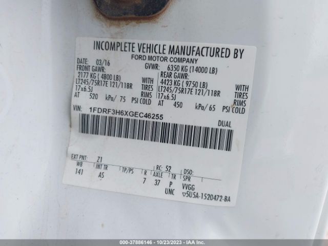 2016 FORD SUPER DUTY F-350 DRW 1FDRF3H6XGEC46255 Photo 8