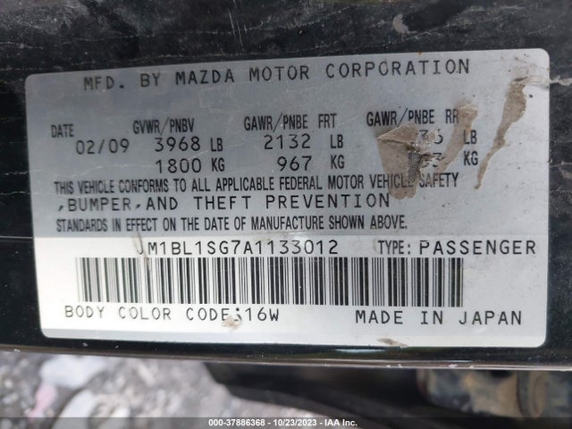 2010 MAZDA MAZDA3 JM1BL1SG7A1133012 Photo 8