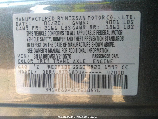 Nissan Sentra Sr Xtronic Cvt 2020 3N1AB8DV5LY210576 Image 9