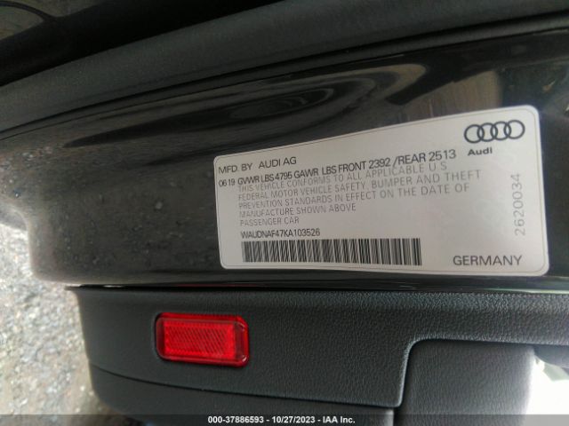 WAUDNAF47KA103526 Audi A4 45 Premium