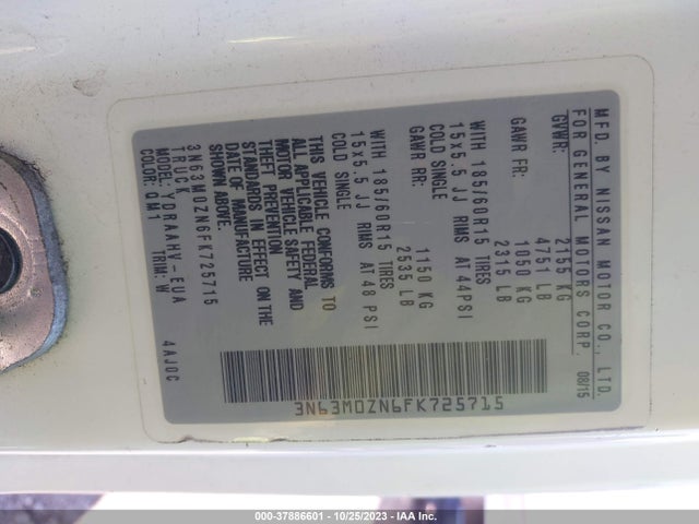 Chevrolet City Express 1lt 2015 3N63M0ZN6FK725715 Image 9