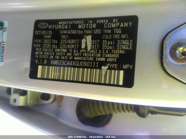 Hyundai TUCSON SE 2016 KM8J3CA4XGU090111 Image 9