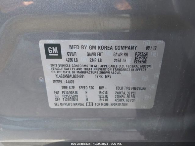 2020 BUICK ENCORE KL4CJASB4LB034881 Photo 8