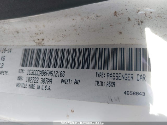 1C3CCCAB0FN612186 Chrysler 200 Limited