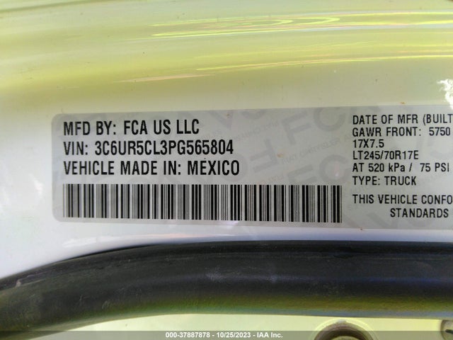 3C6UR5CL3PG565804 RAM 2500 Tradesman
