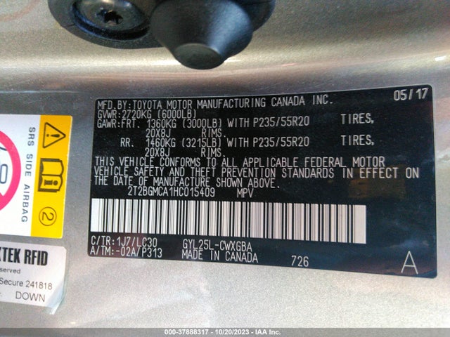 2T2BGMCA1HC015409 Lexus Rx Rx 450h