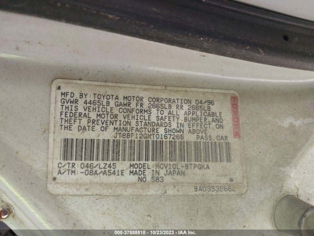 1996 LEXUS ES 300 VIN: JT8BF12GXT0167265