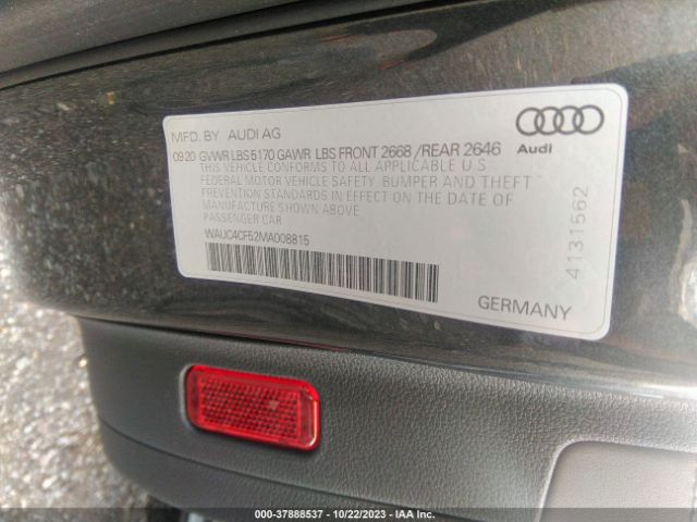 WAUC4CF52MA008815 Audi S5 Sportback Premium Plus Tfsi Quattro Tiptronic