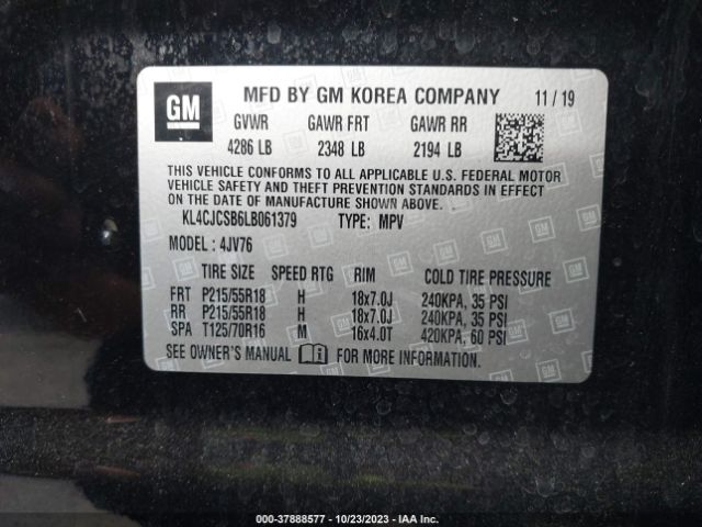 KL4CJCSB6LB061379 Buick Encore Essence