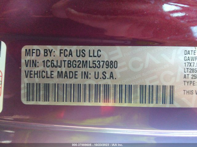 1C6JJTBG2ML537980 Jeep Gladiator Rubicon