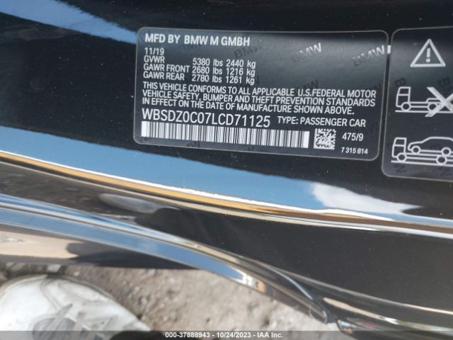 WBSDZ0C07LCD71125 BMW M8