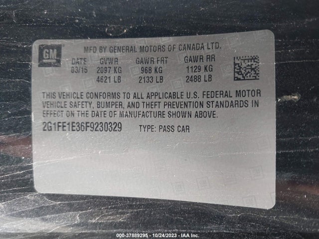 Chevrolet Camaro 2lt 2015 2G1FE1E36F9230329 Image 24