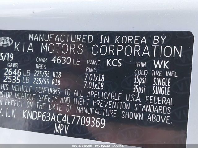 KNDP63AC4L7709369 KIA SPORTAGE S