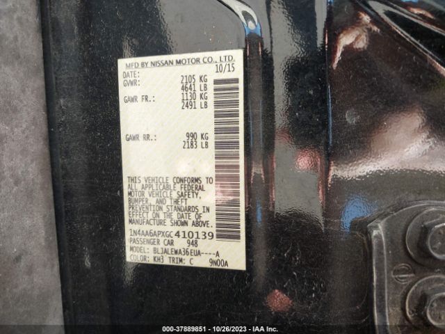 1N4AA6APXGC410139 Nissan Maxima 3.5 Sl