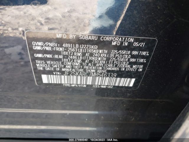 JF2SKARC7MH546339 Subaru Forester Sport