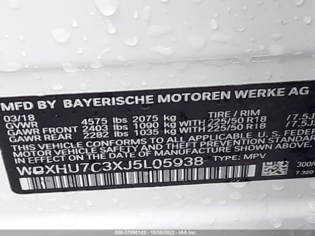 WBXHU7C3XJ5L05938 BMW X1 Sdrive28i