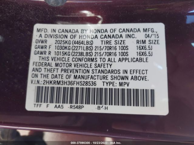 2HKRM3H36FH528536 Honda CR-V LX