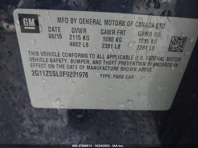 Chevrolet IMPALA LS 2015 2G11Z5SL0F9291976 Image 9