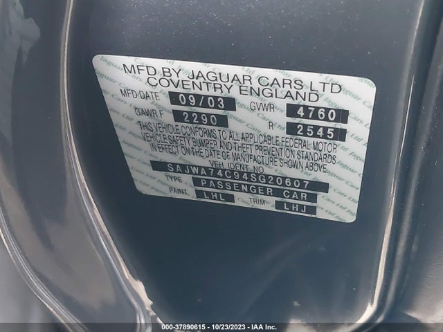 2004 JAGUAR XJ SAJWA74C94SG20607 Photo 8