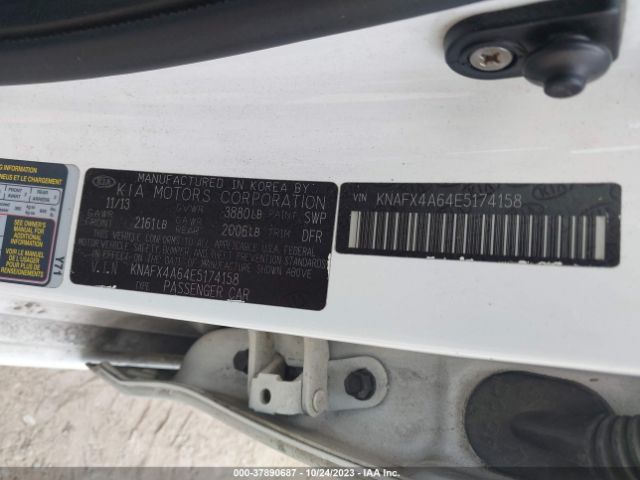 KNAFX4A64E5174158 KIA FORTE LX
