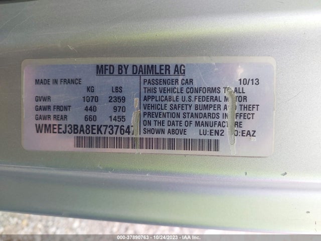Smart Fortwo Passion/pure 2014 WMEEJ3BA8EK737647 Image 9