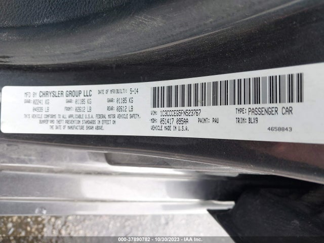 Chrysler 200 C 2015 1C3CCCEG5FN523767 Image 9