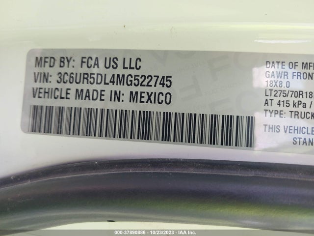 3C6UR5DL4MG522745 RAM 2500 Big Horn