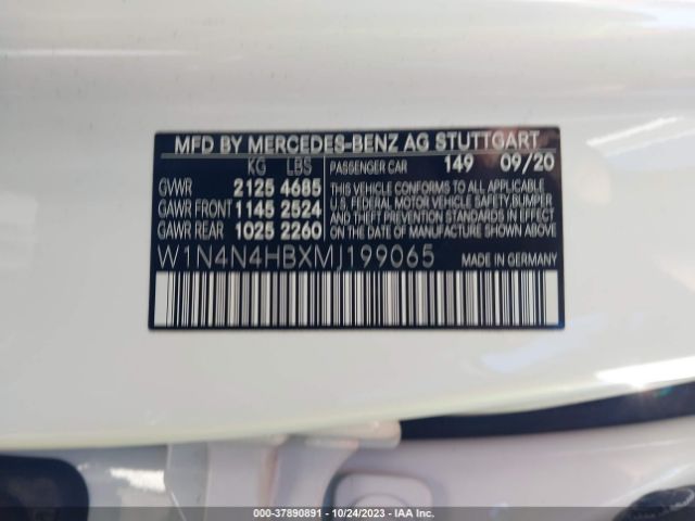 W1N4N4HBXMJ199065 Mercedes-Benz GLA 250