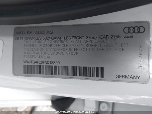 WAUFGAFC9FN018390 Audi A6 3.0t Premium Plus