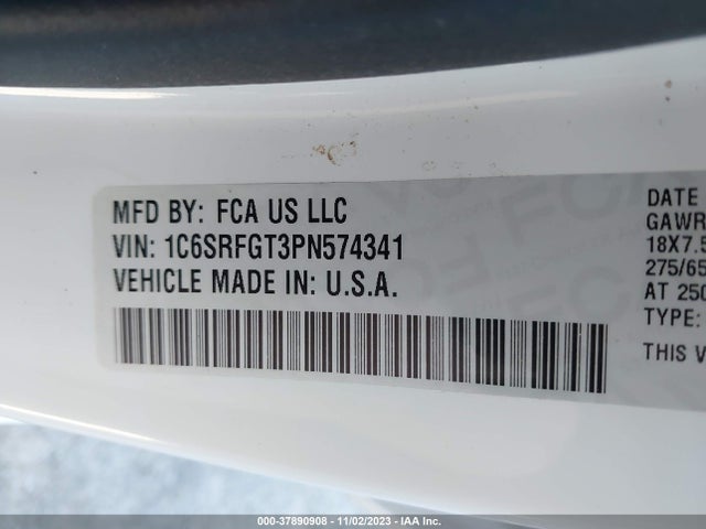 1C6SRFGT3PN574341 RAM 1500 Tradesman