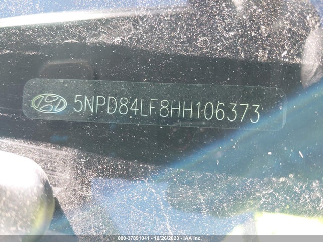 2017 HYUNDAI ELANTRA SE VIN: 5NPD84LF8HH106373