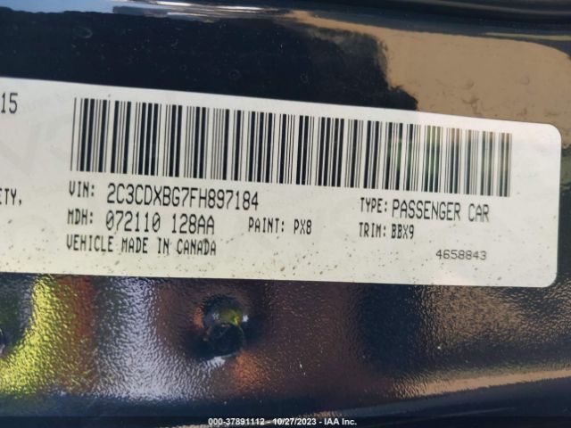 2C3CDXBG7FH897184 Dodge Charger Se