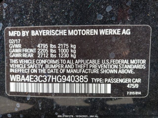WBA4E3C37HG940385 BMW 440i Gran Coupe