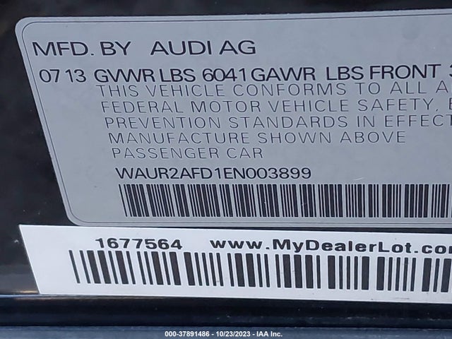 Audi A8 L 4.0t 2014 WAUR2AFD1EN003899 Image 9