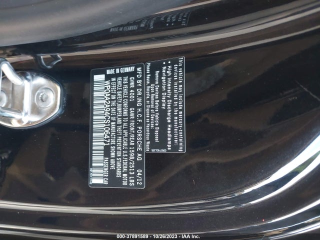 2012 PORSCHE 911 WP0AA2A94CS106471 Photo 8