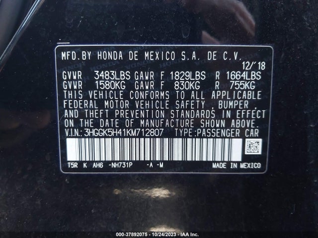 Honda FIT LX 2019 3HGGK5H41KM712807 Image 22