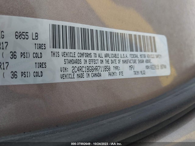 2C4RC1BG6HR711850 Chrysler Pacifica Touring-l